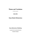 Theme and Variations for flute and piano- flute part
