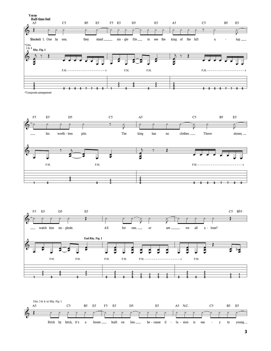 Criticism And Self Realization Acoustic Guitar scores gallery preview page 3