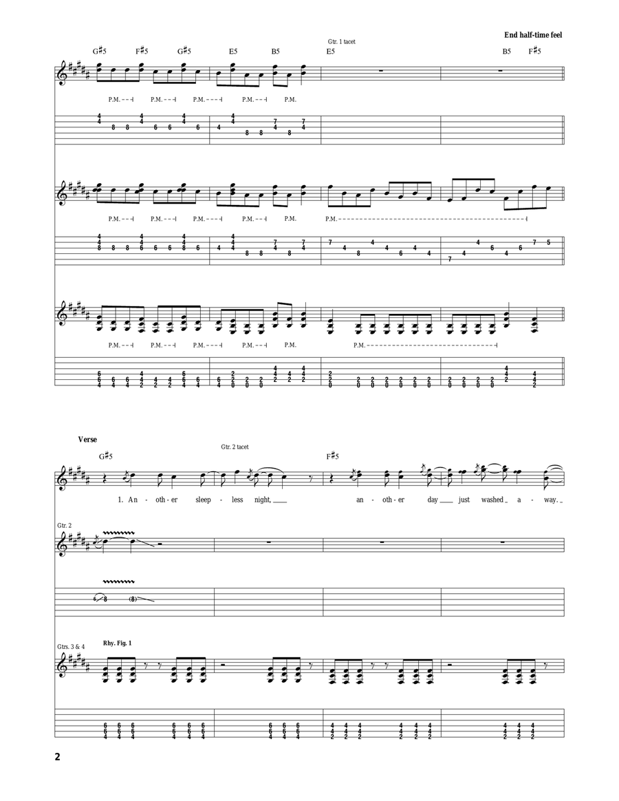 Divide Divide Acoustic Guitar scores gallery preview page 2