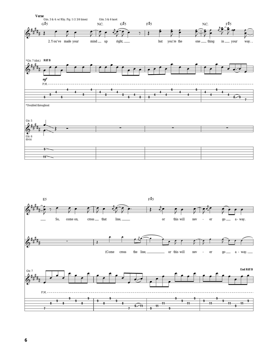 Divide Divide Acoustic Guitar scores gallery preview page 6