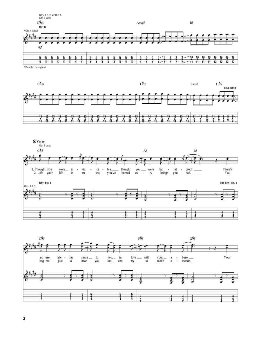 Bite My Tongue Bite My Tongue Acoustic Guitar scores gallery preview page 2