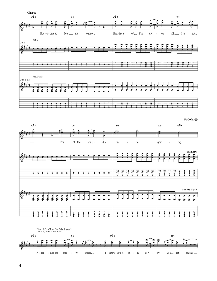 Bite My Tongue Bite My Tongue Acoustic Guitar scores gallery preview page 4