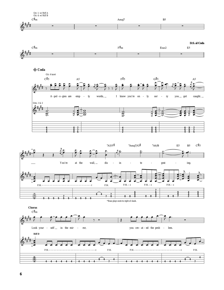 Bite My Tongue Bite My Tongue Acoustic Guitar scores gallery preview page 6