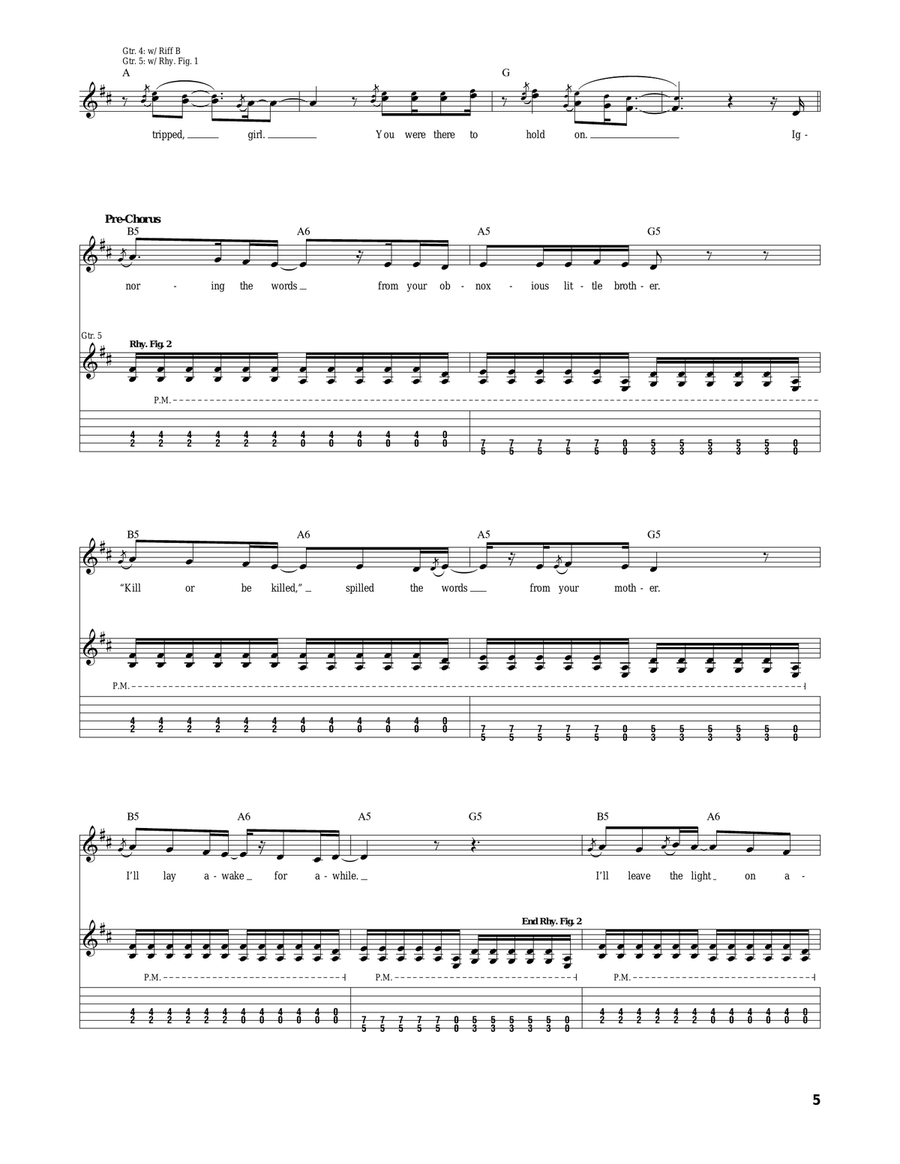 The Light & The Glass The Light & The Glass Acoustic Guitar scores gallery preview page 5