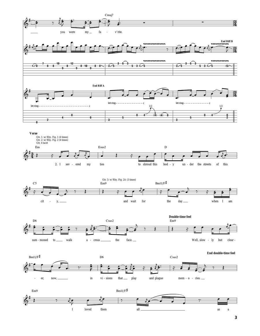 The Crowing The Crowing Acoustic Guitar scores gallery preview page 3