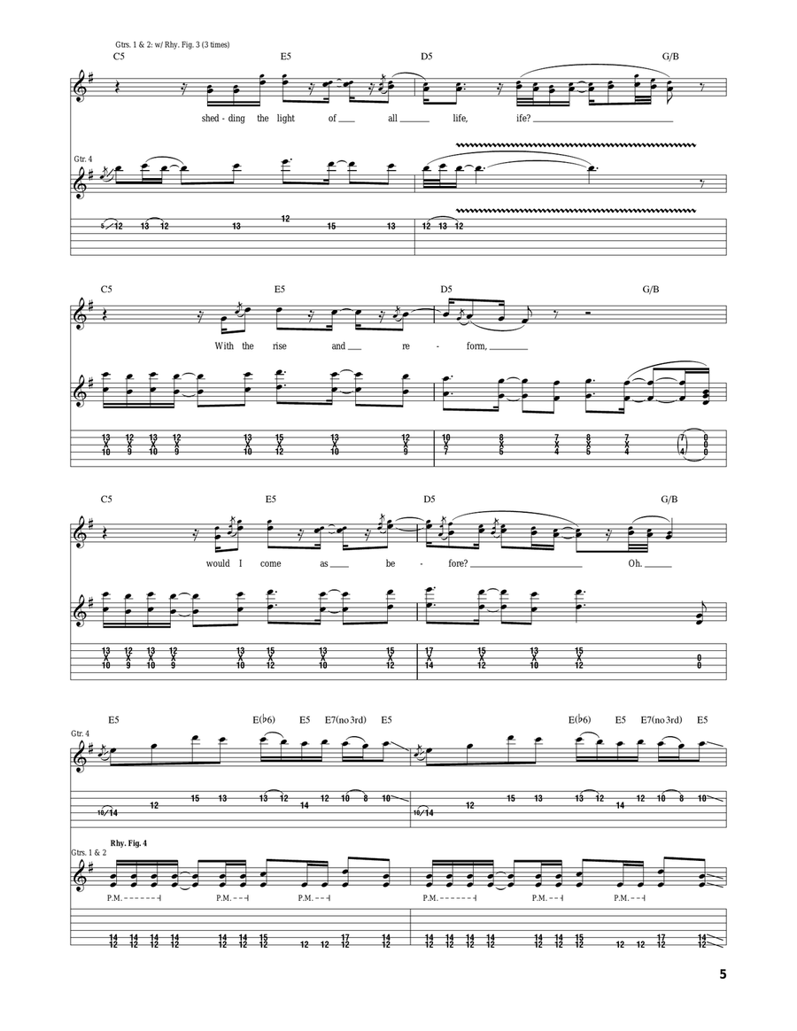 The Crowing The Crowing Acoustic Guitar scores gallery preview page 5