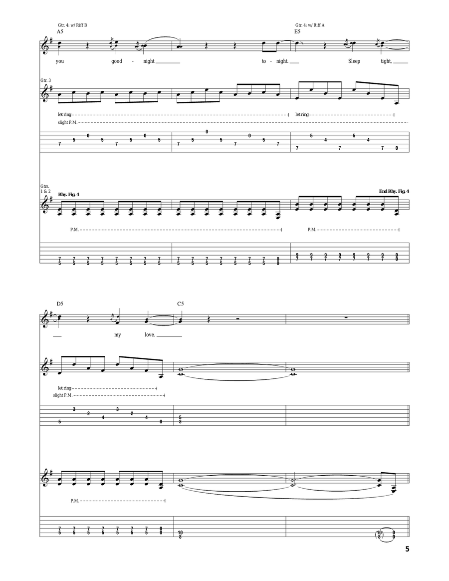 The Camper Velourium I: Faint Of Heart Acoustic Guitar scores gallery preview page 5