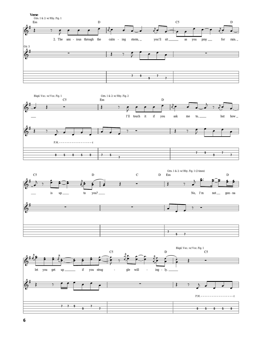 The Camper Velourium I: Faint Of Heart Acoustic Guitar scores gallery preview page 6