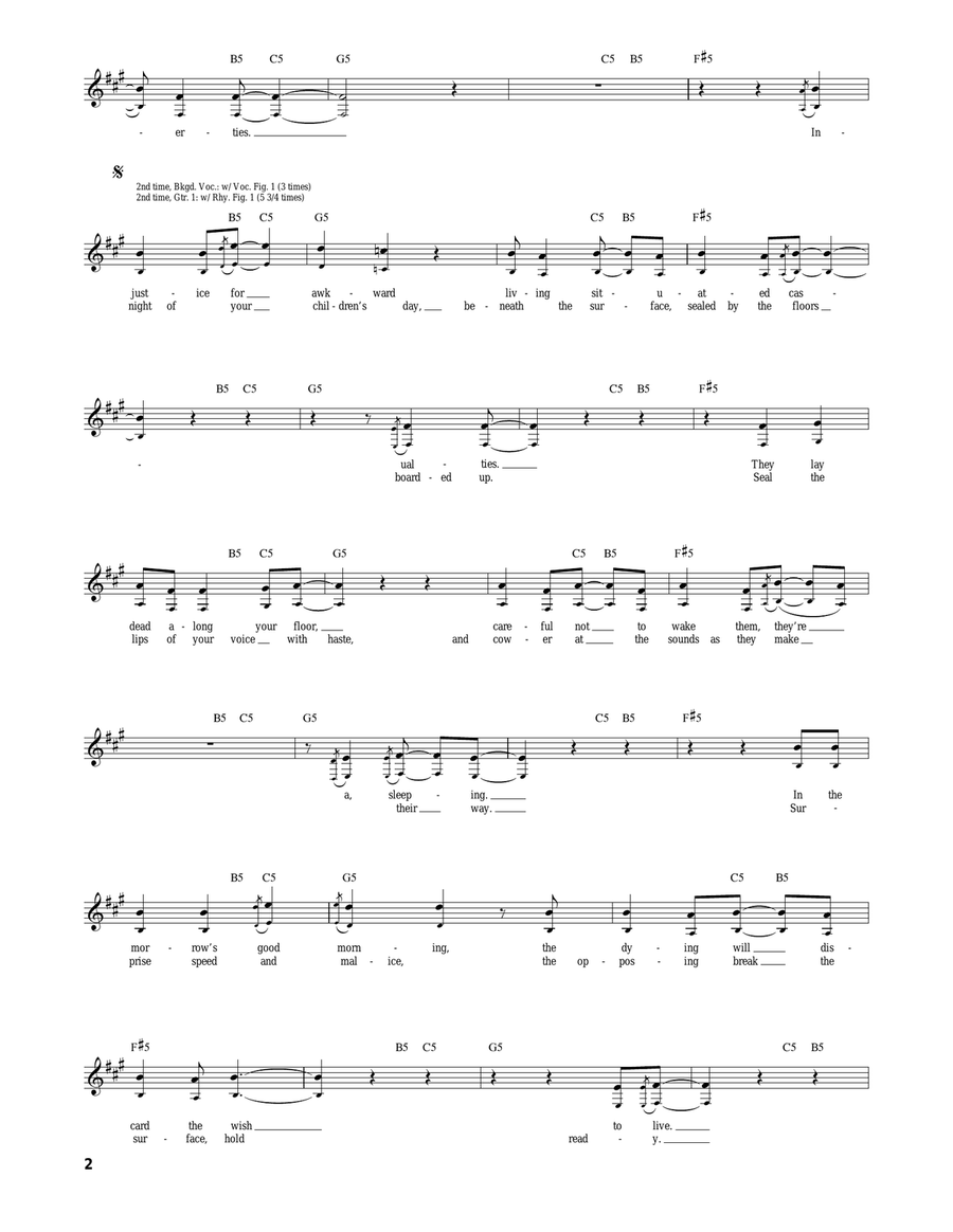 The Camper Velourium III: Al The Killer Acoustic Guitar scores gallery preview page 2