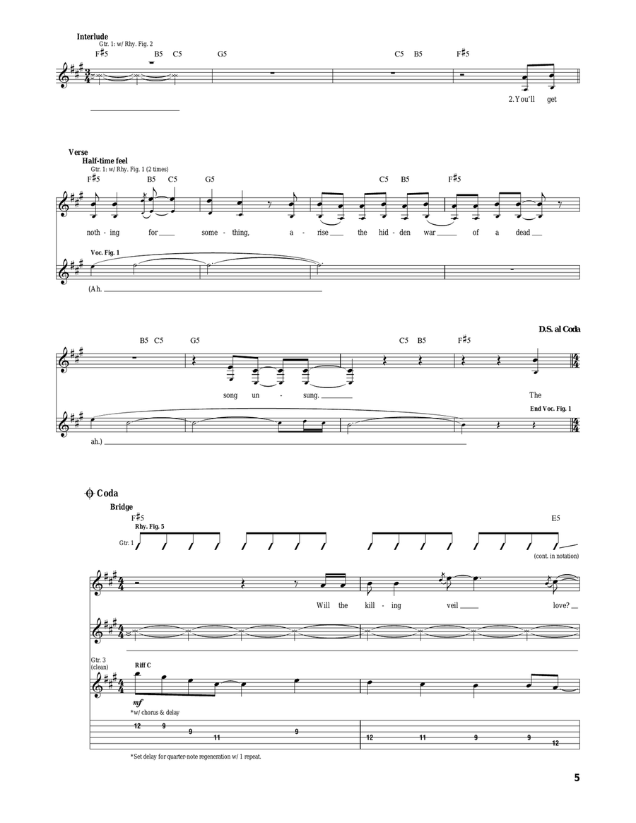 The Camper Velourium III: Al The Killer Acoustic Guitar scores gallery preview page 5