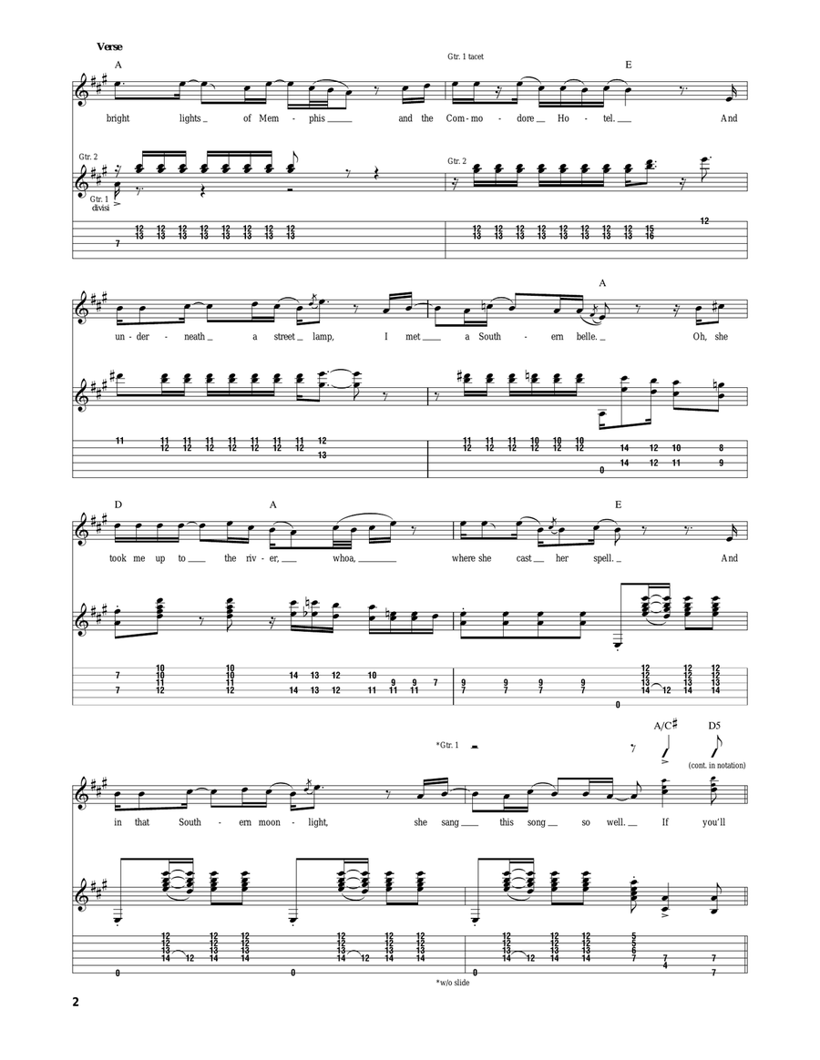 Dixie Chicken Dixie Chicken Acoustic Guitar scores gallery preview page 2