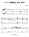 Won't You Be My Neighbor? (It's A Beautiful Day In The Neighborhood) (arr. Phillip Keveren)