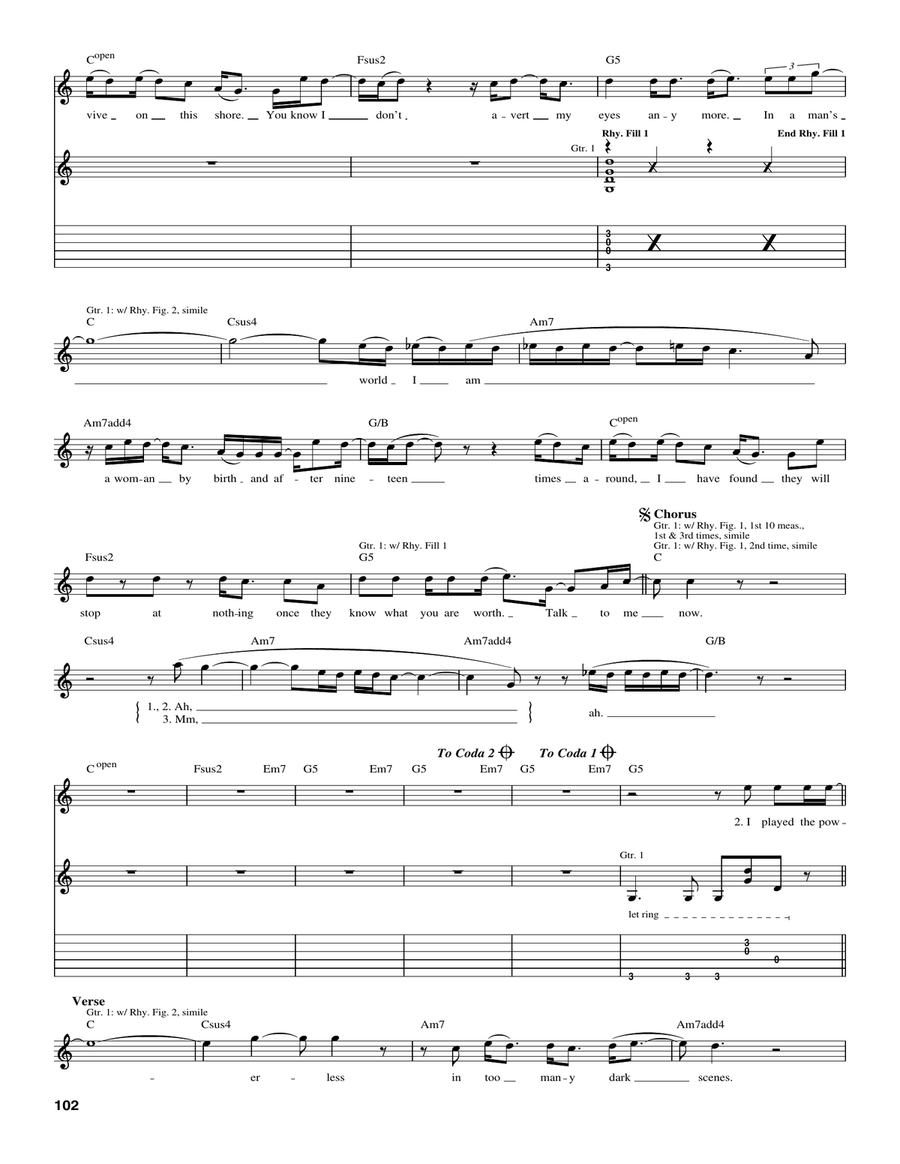 Talk To Me Now Talk To Me Now Acoustic Guitar scores gallery preview page 3