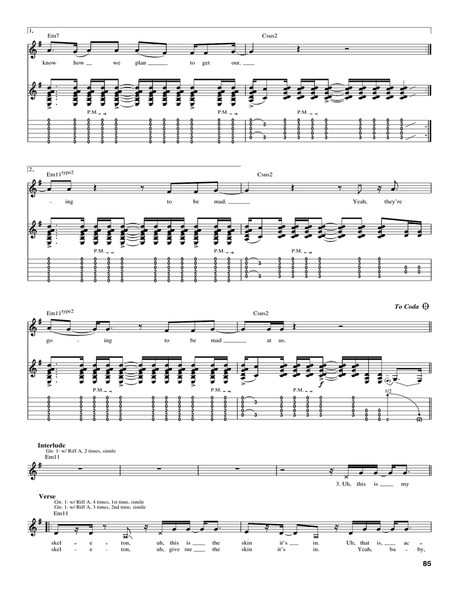 Shameless Shameless Acoustic Guitar scores gallery preview page 3