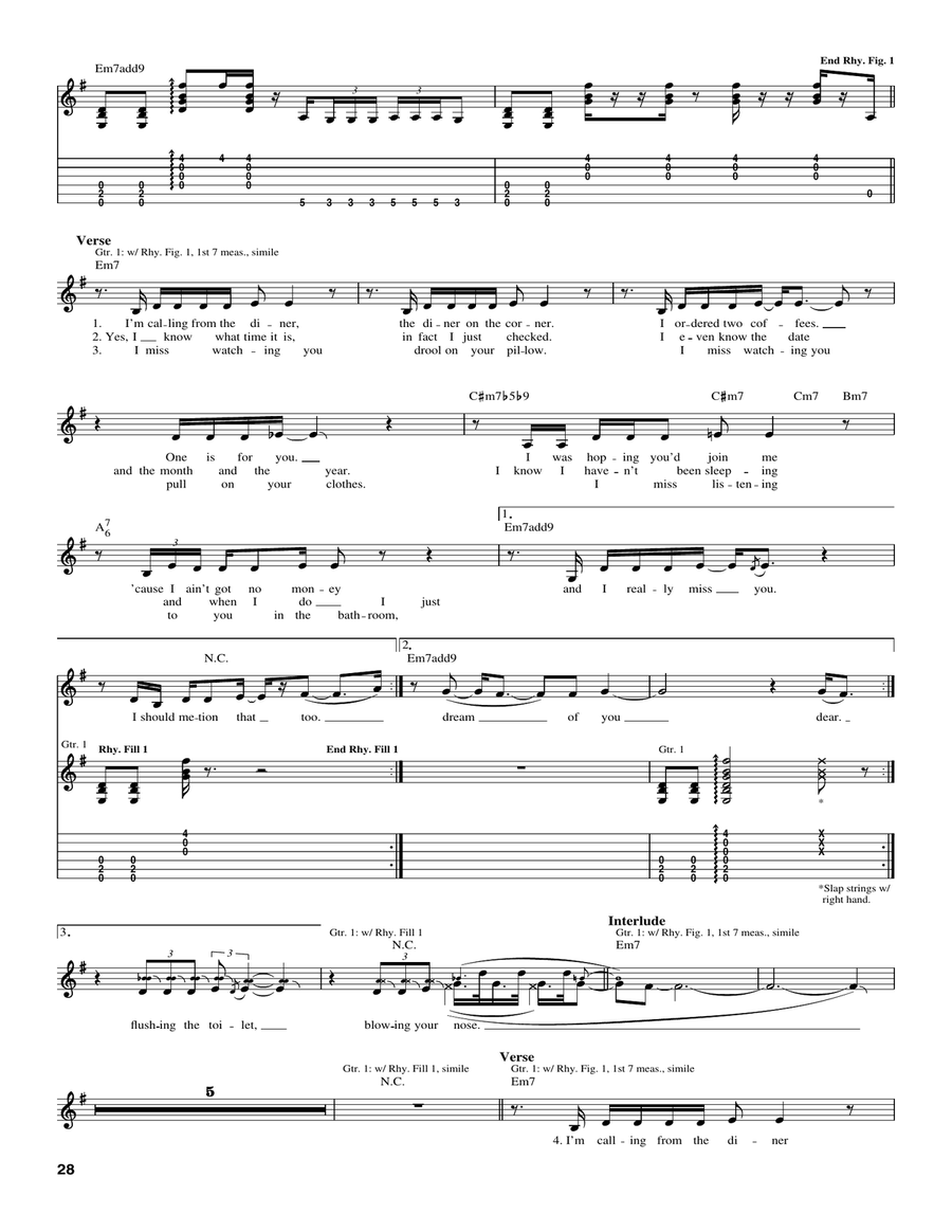 The Diner The Diner Acoustic Guitar scores gallery preview page 2