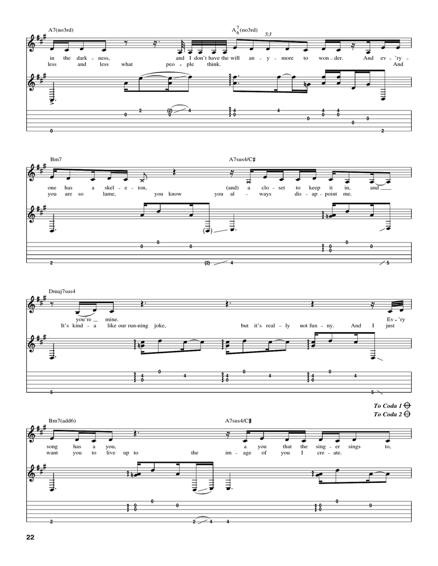 Dilate Dilate Acoustic Guitar scores gallery preview page 2