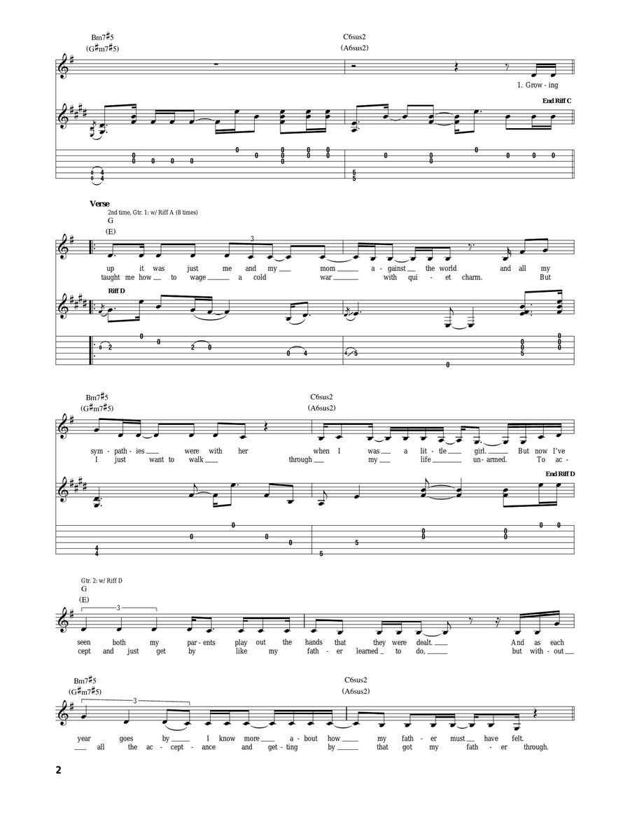 Angry Anymore Angry Anymore Acoustic Guitar scores gallery preview page 2
