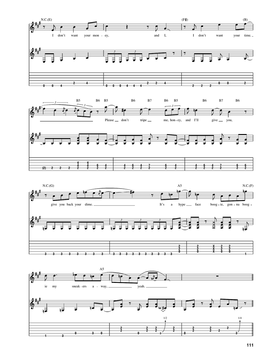 Tripe Face Boogie Acoustic Guitar scores gallery preview page 4