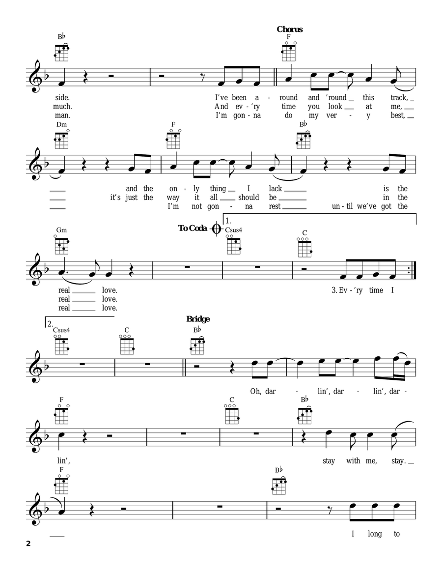 The Real Love The Real Love Ukulele scores gallery preview page 2