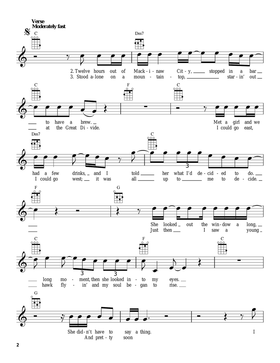 Roll Me Away Roll Me Away Ukulele scores gallery preview page 2