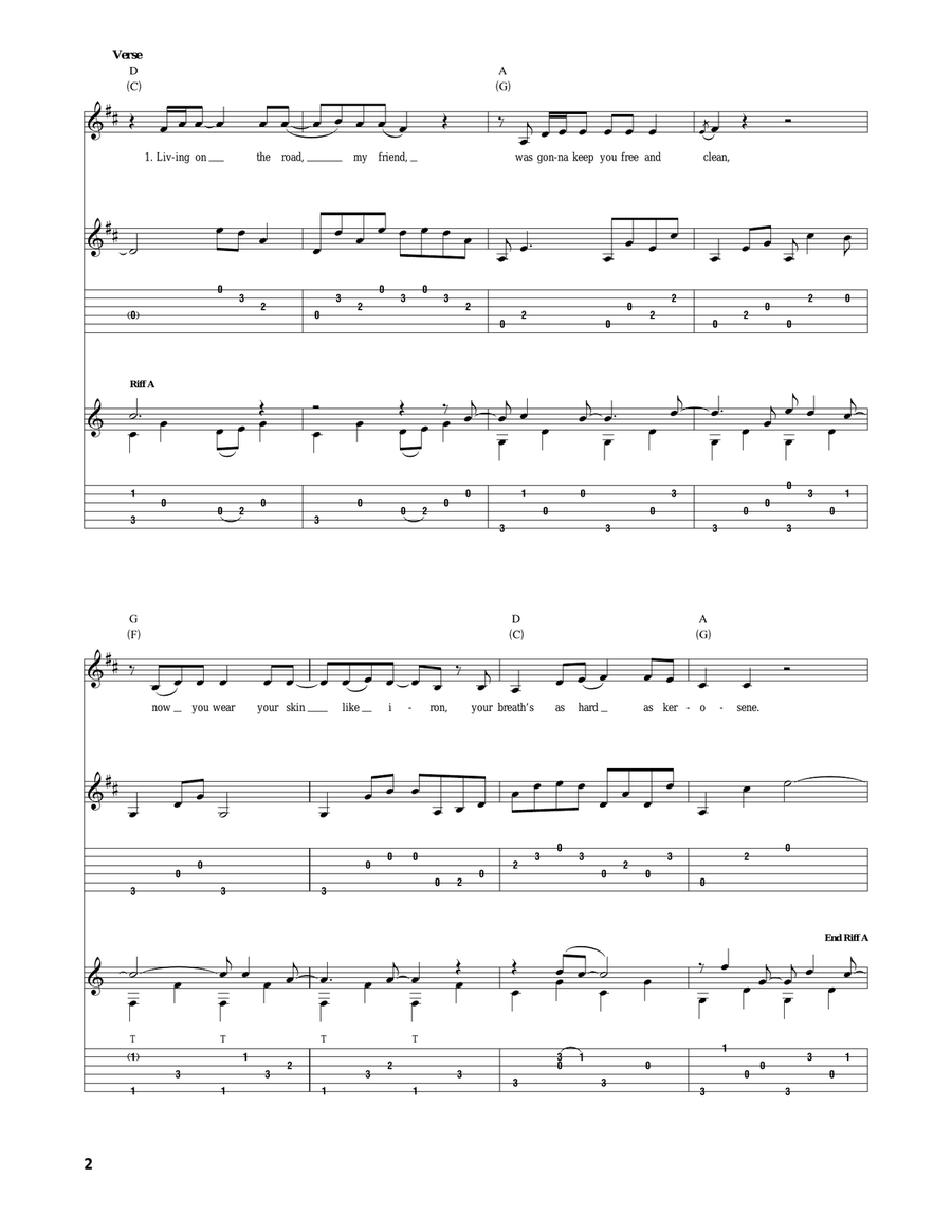 Pancho And Lefty Pancho And Lefty Acoustic Guitar scores gallery preview page 2