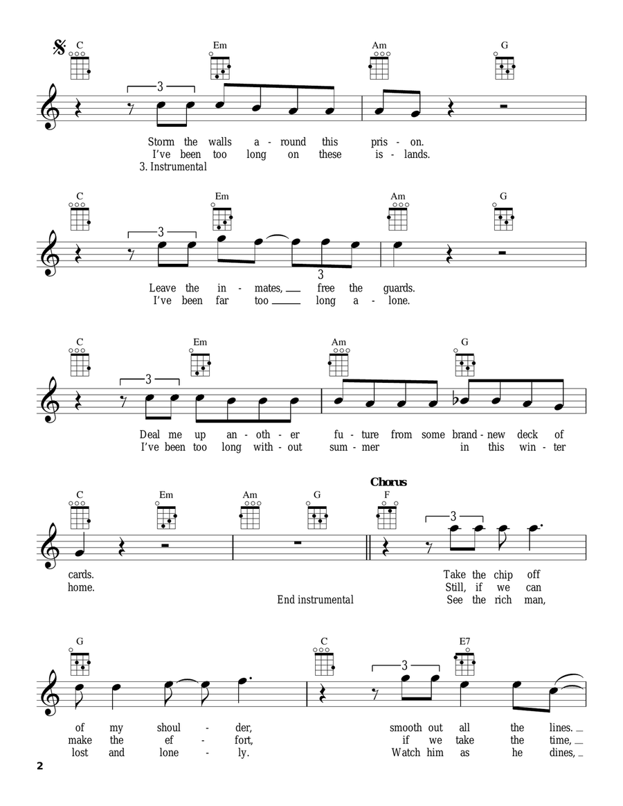 Till It Shines Till It Shines Ukulele scores gallery preview page 2