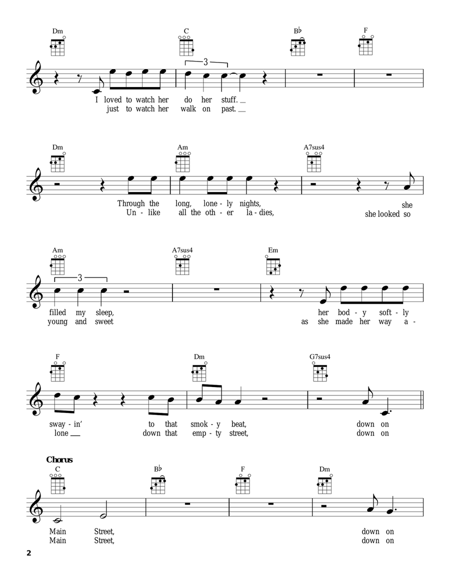Mainstreet Mainstreet Ukulele scores gallery preview page 2