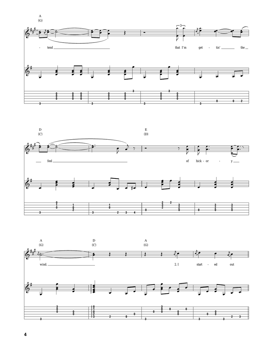 Hickory Wind Hickory Wind Acoustic Guitar scores gallery preview page 4