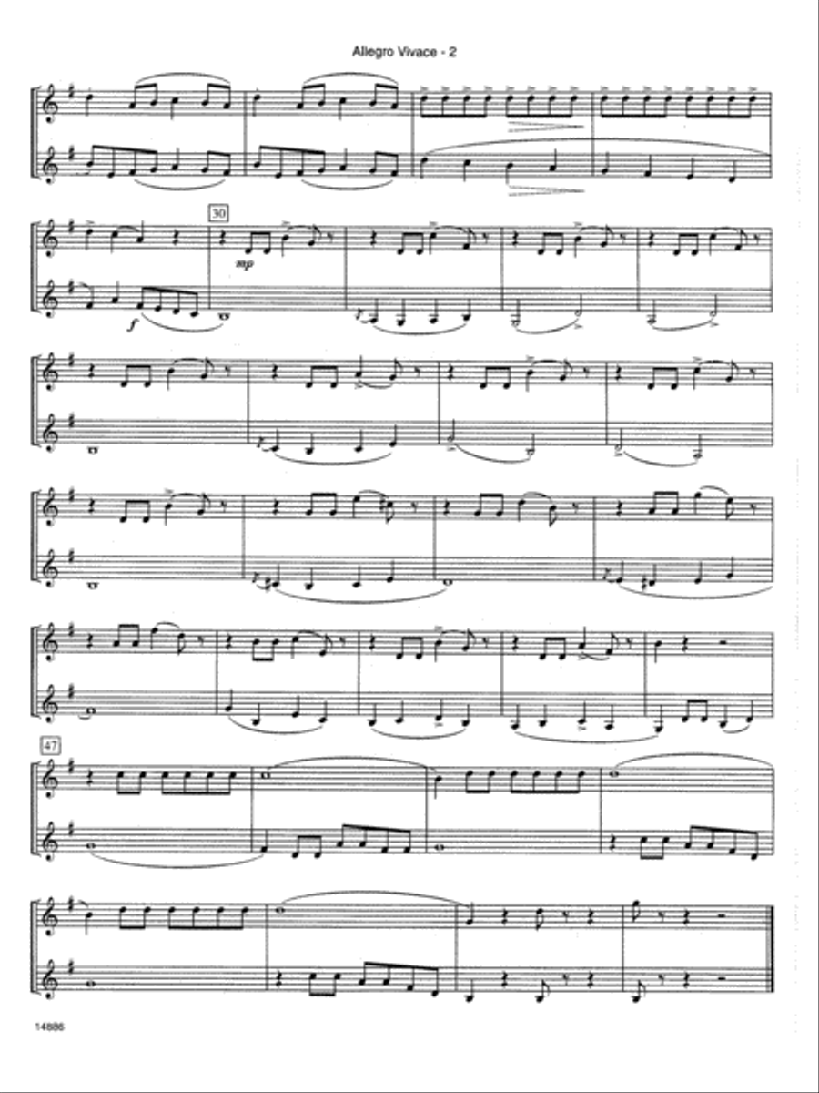 Fun For Two With Schubert Clarinet Duet scores gallery preview page 2