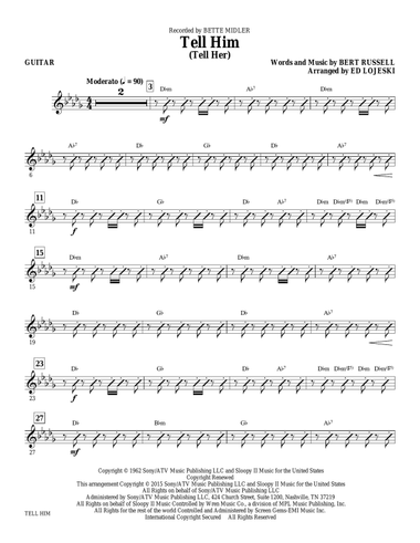 Tell Him (Tell Her) - Guitar