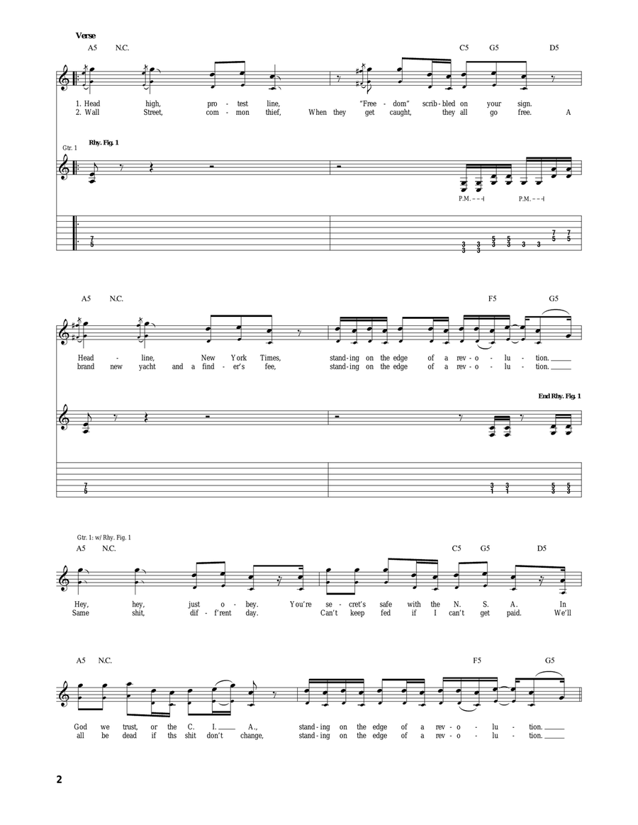 Edge Of A Revolution Edge Of A Revolution Acoustic Guitar scores gallery preview page 2