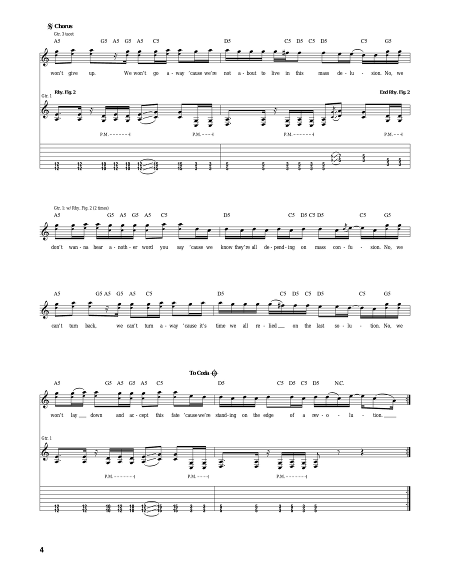 Edge Of A Revolution Edge Of A Revolution Acoustic Guitar scores gallery preview page 4