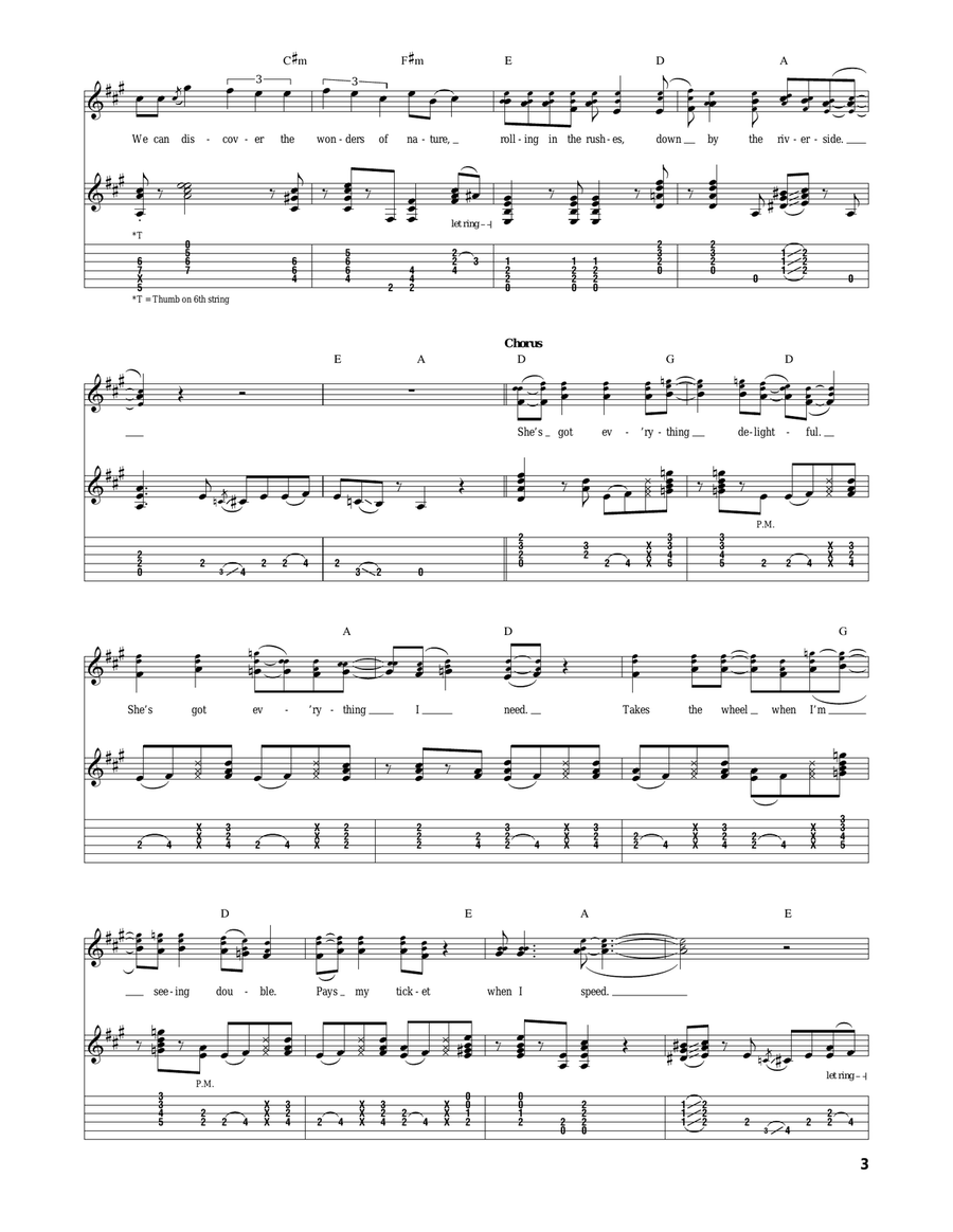 Sugar Magnolia Sugar Magnolia Acoustic Guitar scores gallery preview page 3