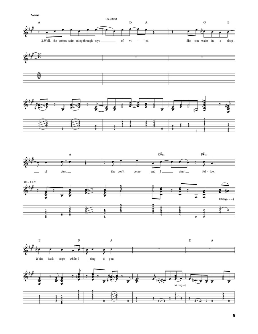 Sugar Magnolia Sugar Magnolia Acoustic Guitar scores gallery preview page 5
