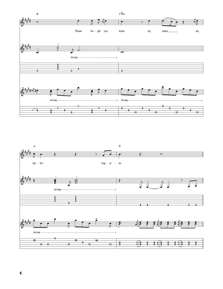 Sugaree Sugaree Acoustic Guitar scores gallery preview page 6