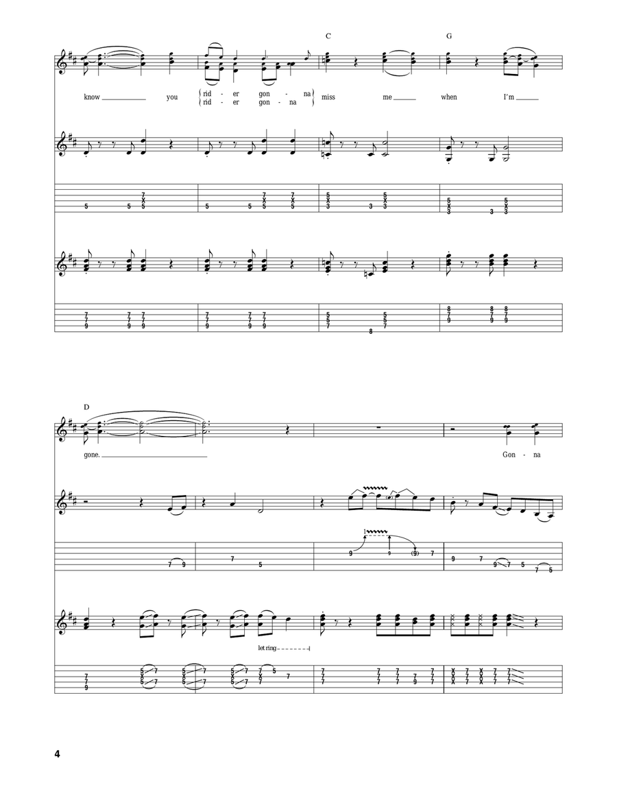 I Know You Rider I Know You Rider Acoustic Guitar scores gallery preview page 4