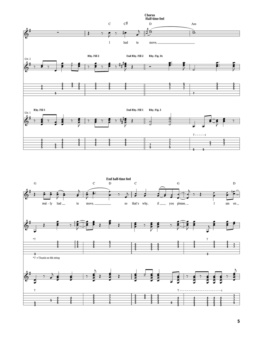 Bertha Bertha Acoustic Guitar scores gallery preview page 5