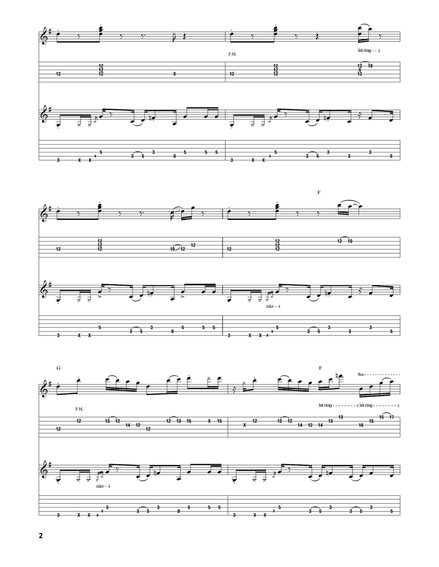 China Cat Sunflower China Cat Sunflower Acoustic Guitar scores gallery preview page 2