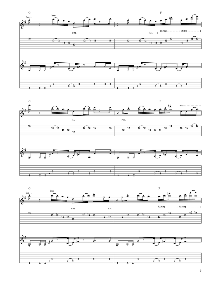 China Cat Sunflower China Cat Sunflower Acoustic Guitar scores gallery preview page 3