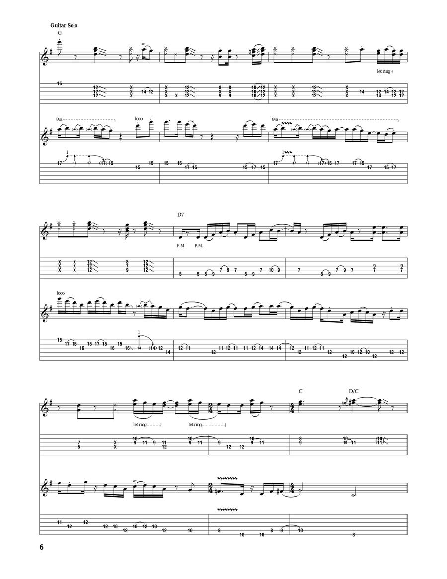 China Cat Sunflower China Cat Sunflower Acoustic Guitar scores gallery preview page 6