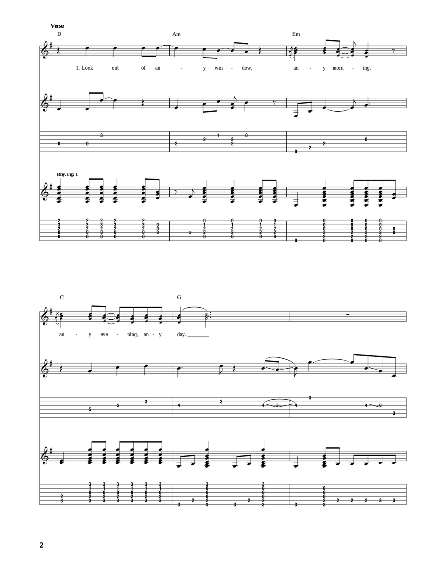 Box Of Rain Box Of Rain Acoustic Guitar scores gallery preview page 2