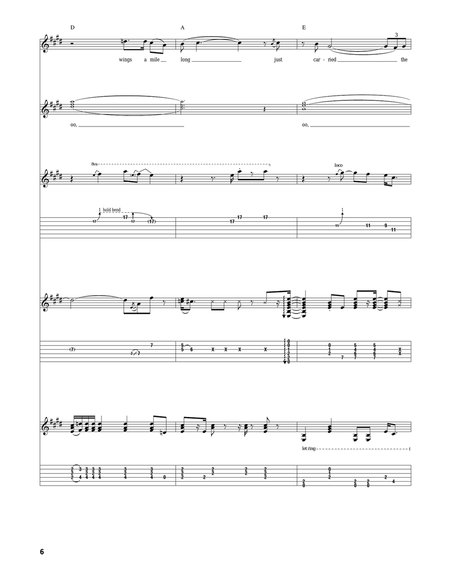 Eyes Of The World Eyes Of The World Acoustic Guitar scores gallery preview page 6