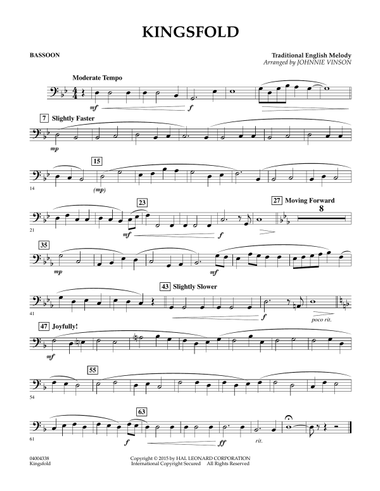 Kingsfold - Bassoon