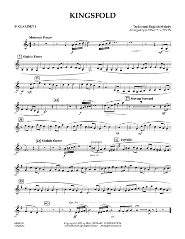 Kingsfold - Bb Clarinet 1