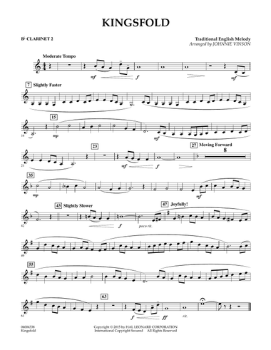 Kingsfold - Bb Clarinet 2