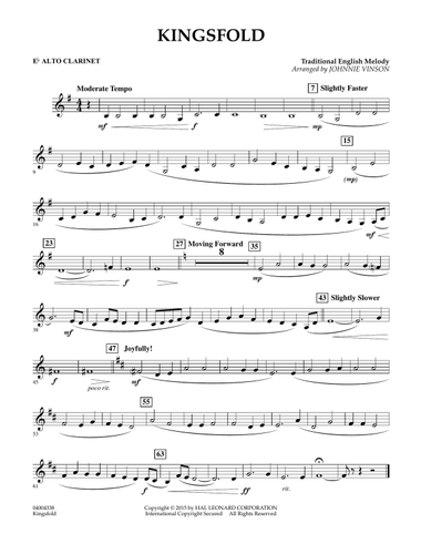 Kingsfold - Eb Alto Clarinet