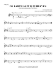 On Earth As It Is In Heaven - Violin 2