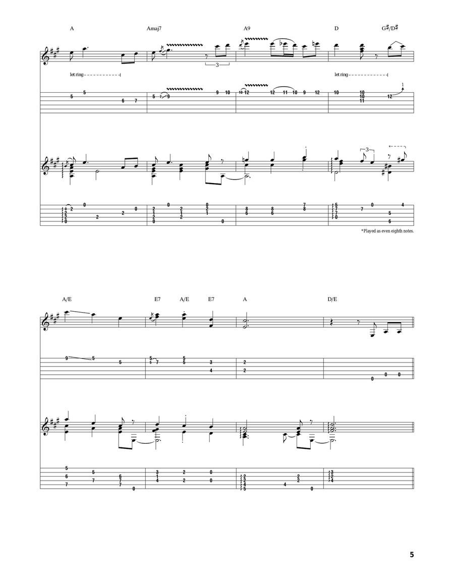 Tennessee Waltz Tennessee Waltz Acoustic Guitar scores gallery preview page 5