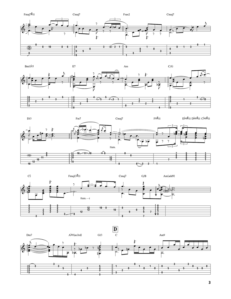 Moon River Acoustic Guitar scores gallery preview page 3
