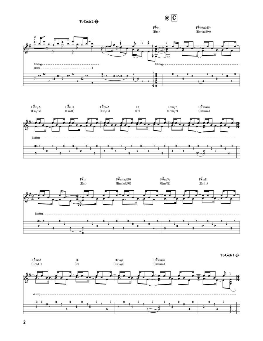 Fingerlakes Fingerlakes Acoustic Guitar scores gallery preview page 2